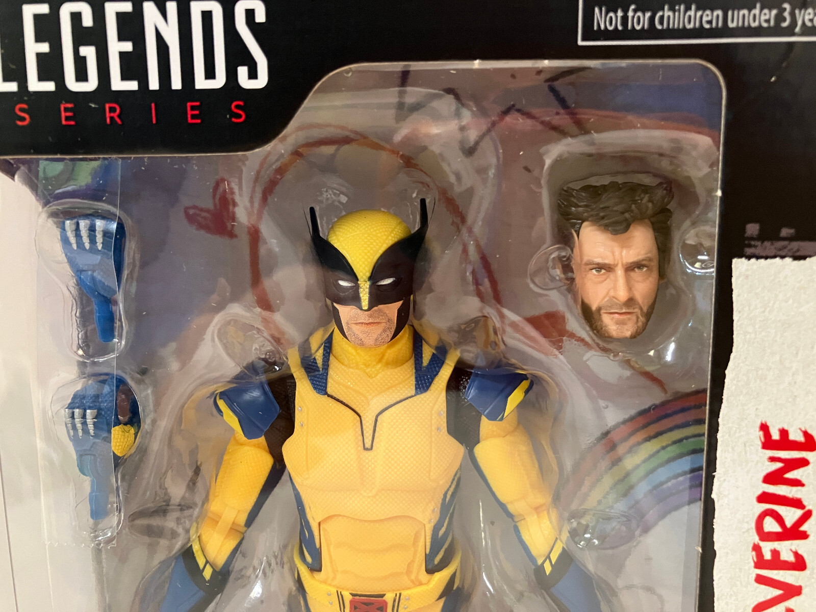 Marvel Legends Deadpool and Wolverine Hugh Jackman Yellow Suit Wolverine Hasbro