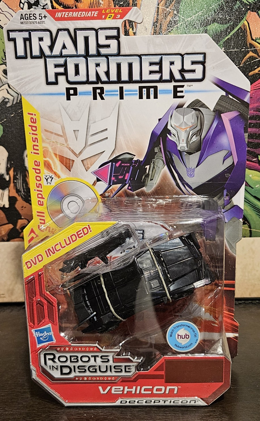 VEHICON Decepticon Transformers Prime Series 1 : 008 Deluxe Class Hasbro hub NIB