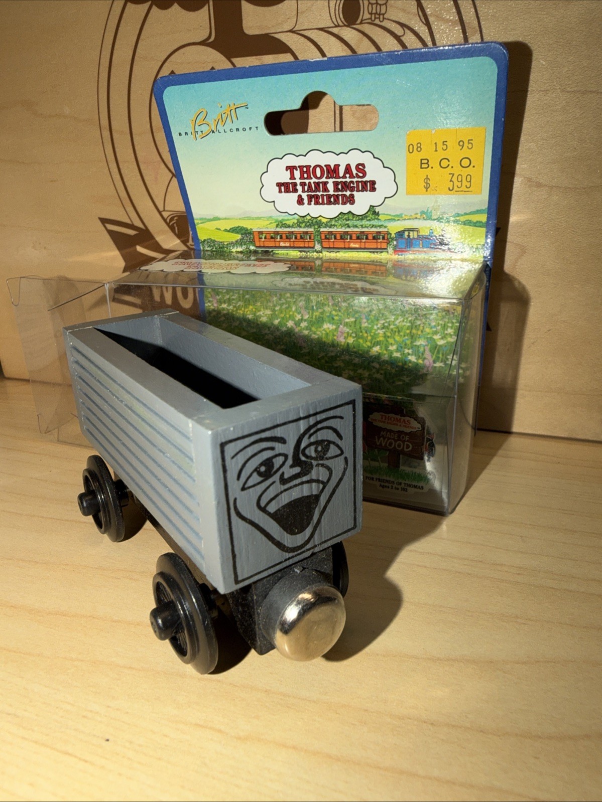 TROUBLESOME TRUCK ! THOMAS FRIENDS TRAIN WOODEN 1994 Learning Curve NEW OPEN BOX