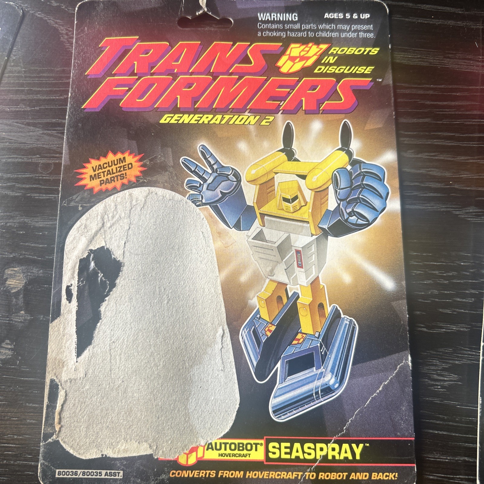 Transformers G2 Hubcap Beachcomber Seaspray LOT vintage cardback Minicar