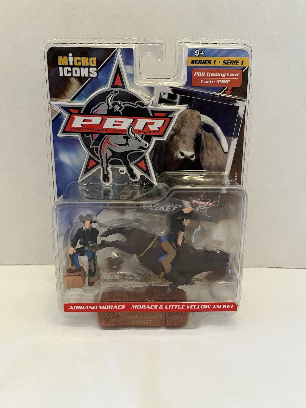 Micro Icons PBR Pro Rodeo Bull Riding Adriano Moraes Little Yellow Jacket Figure