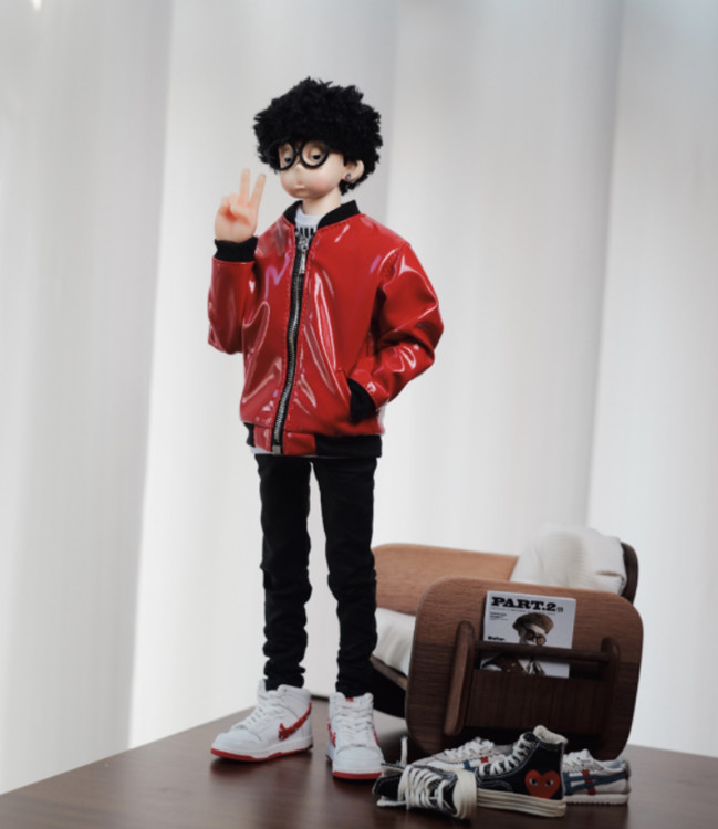 1/6 Scale Male Soldiers Clothes Fashion Leather Jacket&Slim Pants Clothes Suits