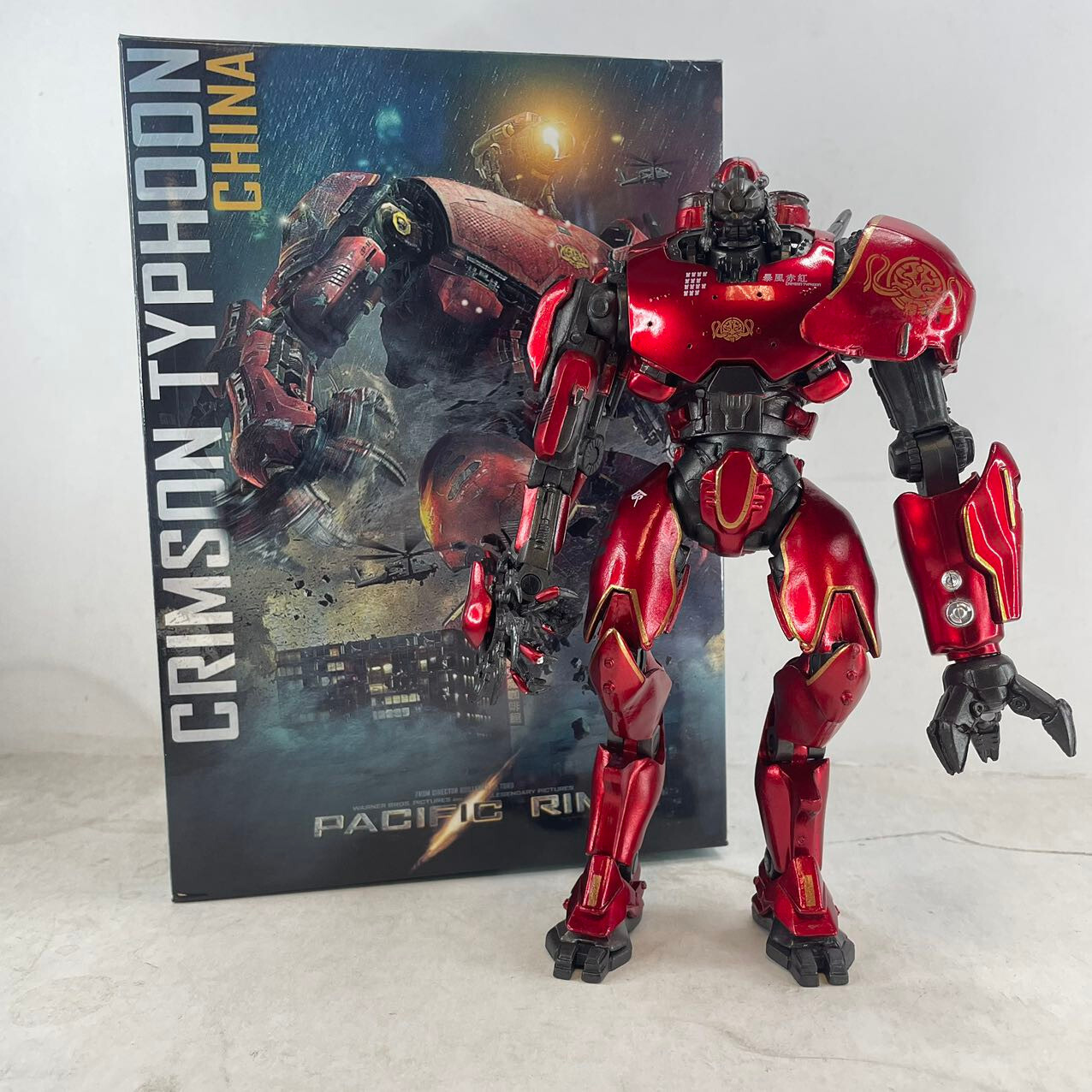 Crimson Typhoon Jaeger 7&Prime; Movable Figure Toy Gift Statue Pacific Rim Gift Box