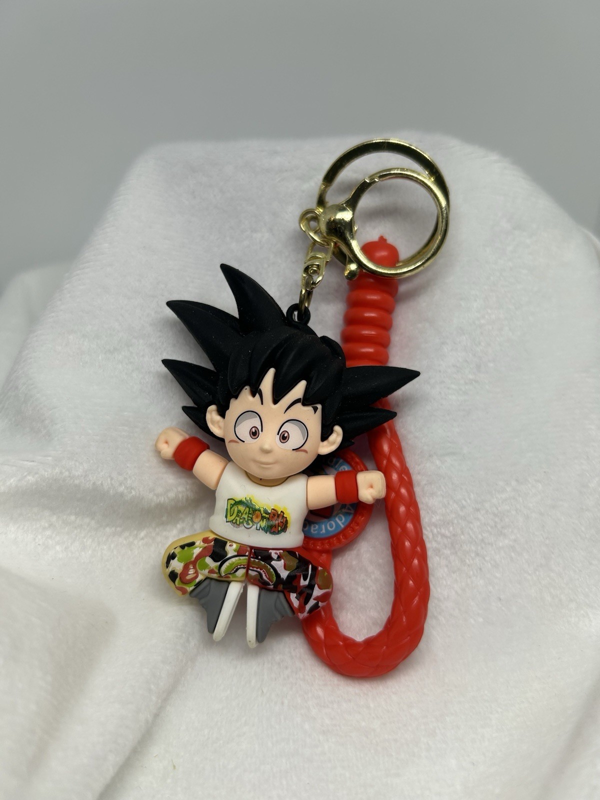 Dragon Ball Z Keychain Figure Goku Anime Keyring Bag Clip