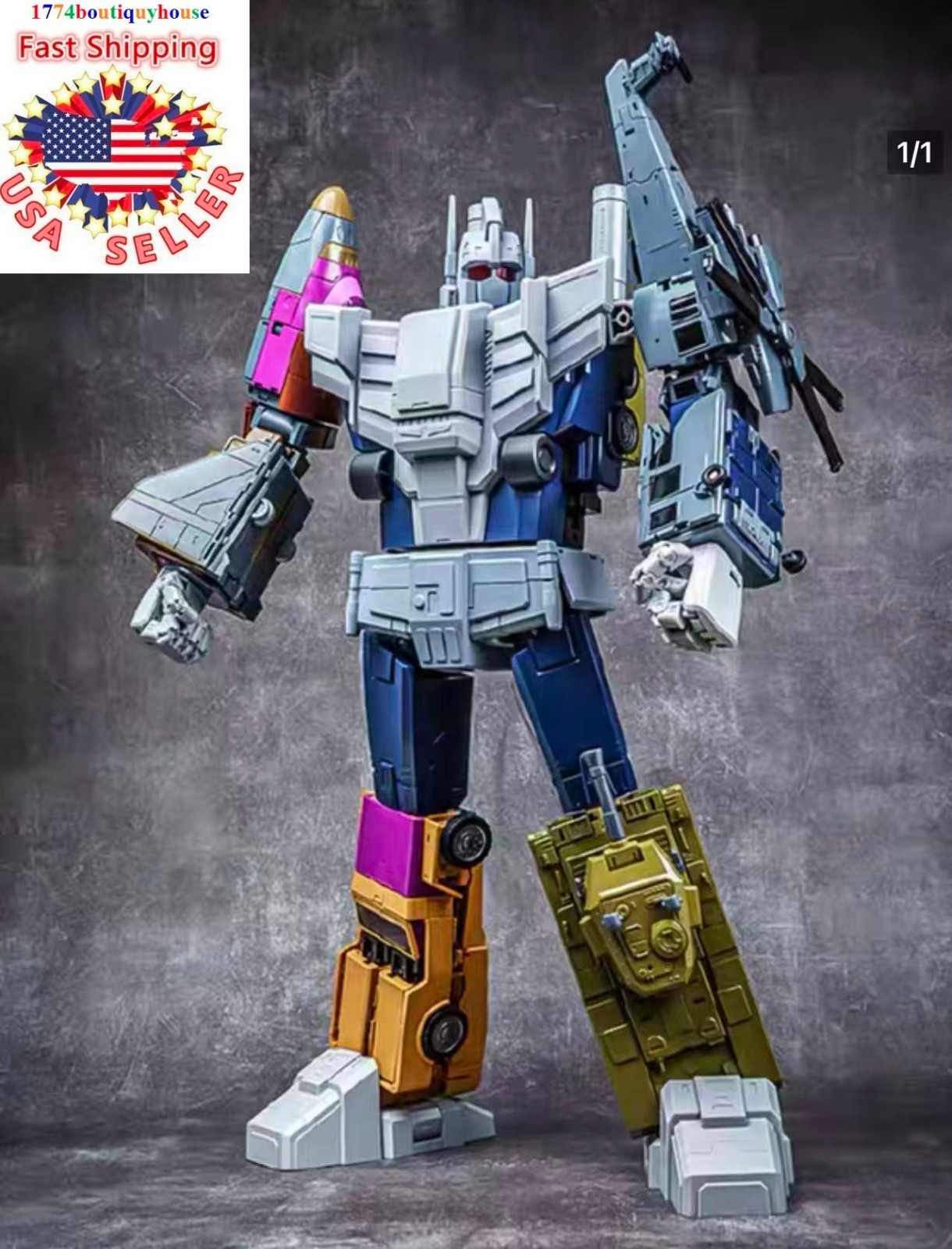 NEW G1 TRANSFORMER Bruticus COMBINATION Magic Square MS 03 04 05 06 07 USA 21&Prime;