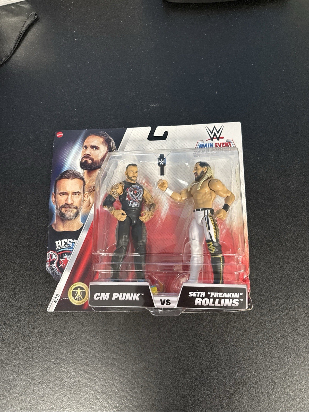 WWE Mattel CM Punk vs Seth Rollins Championship Showdown 23 Figure 2-Pack