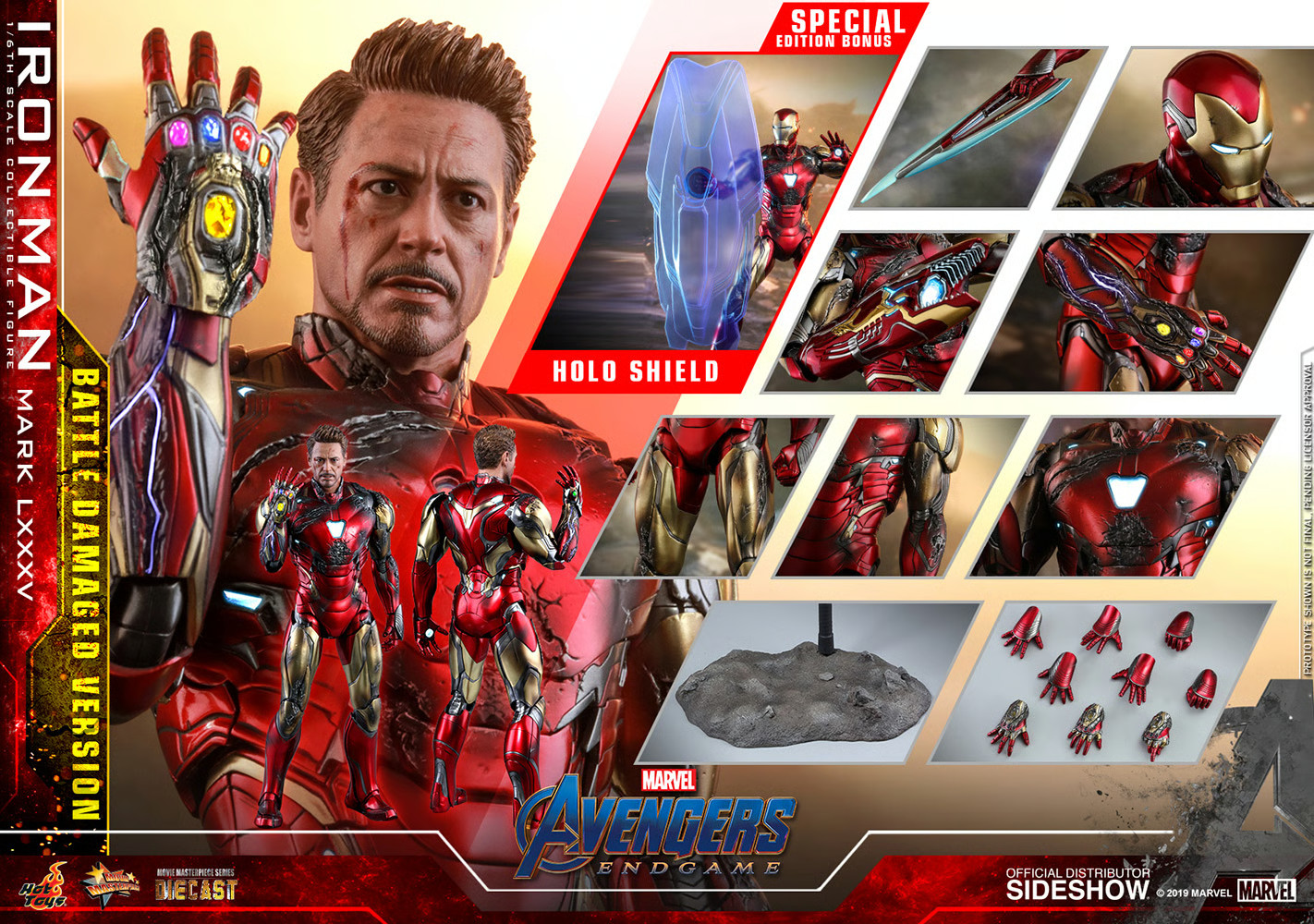 Iron Man Mark LXXXV (Battle Damaged Version) Special Edition Avengers Endgame