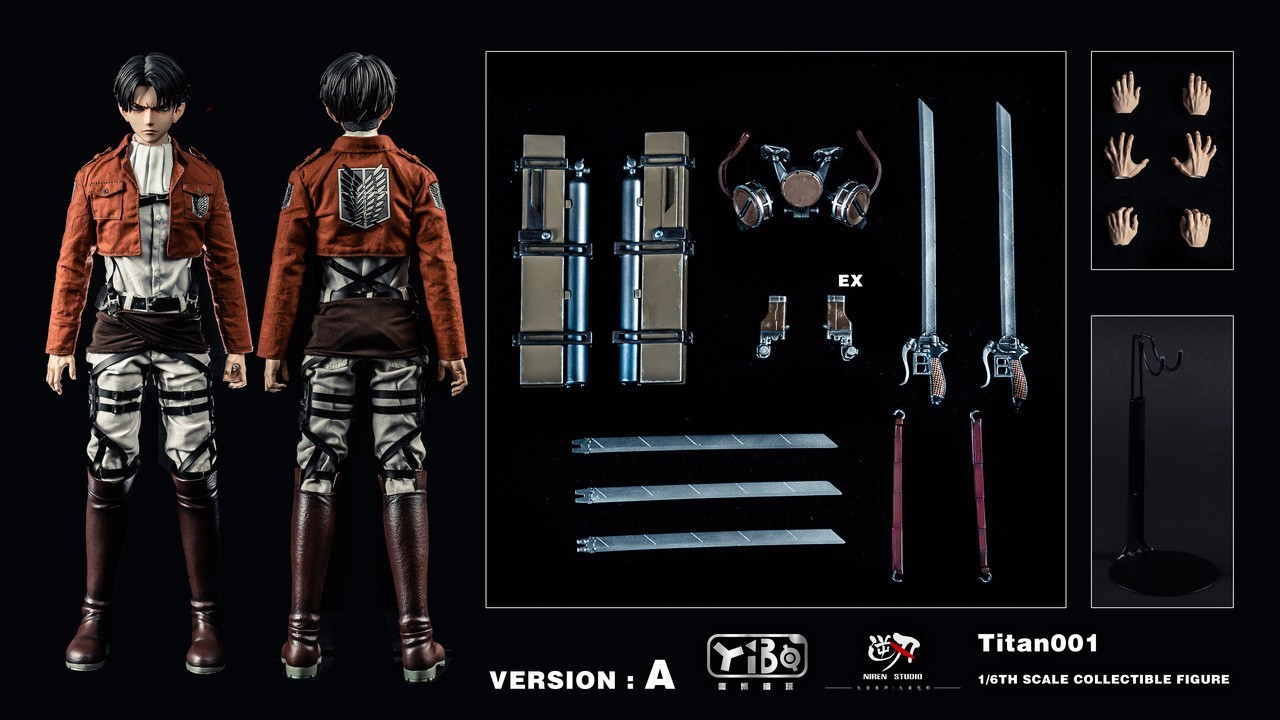 Niren Studio Attack on Titan Levi Ackerman 1/6 scale collectible action figure