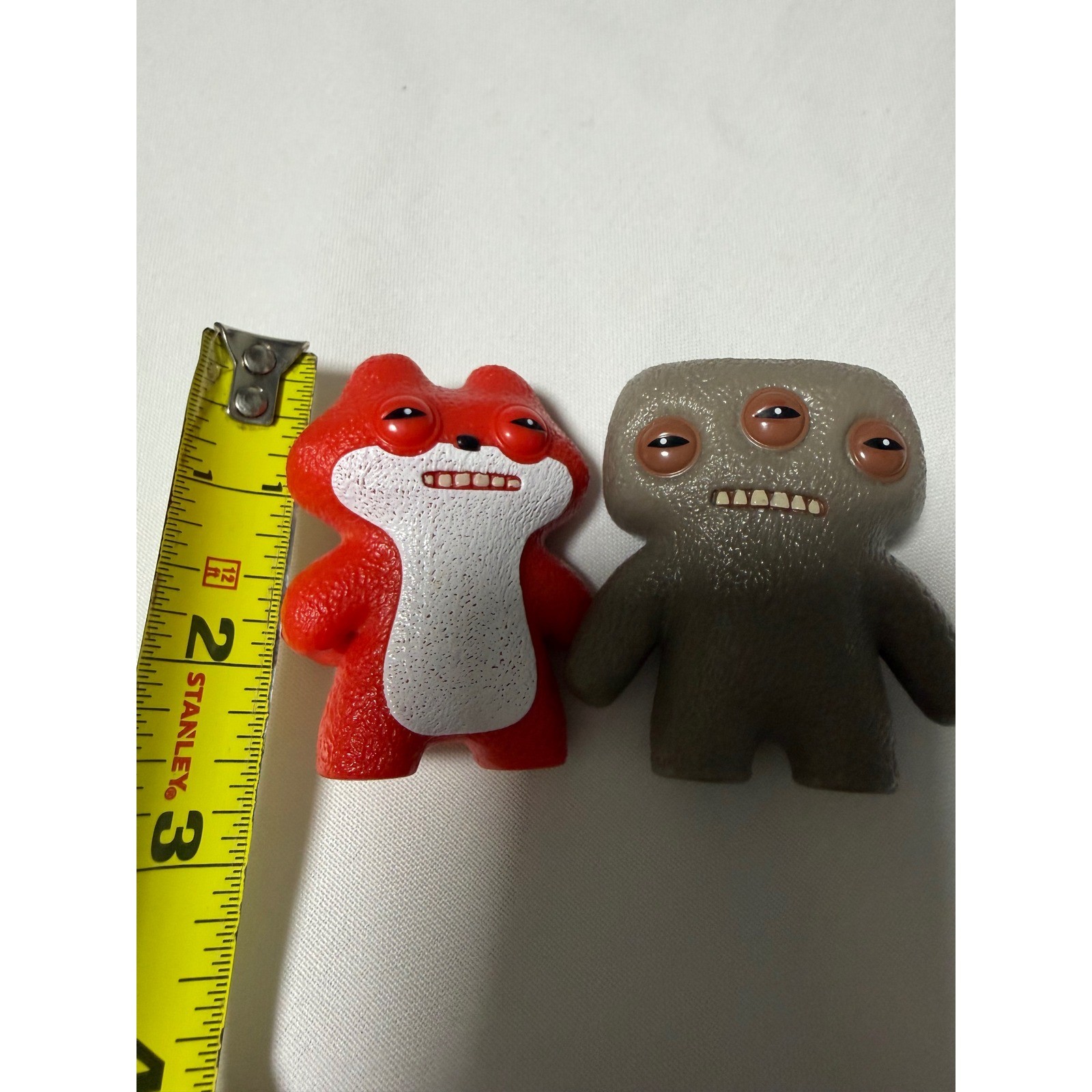 Fuggler Vinyl Figures Set Red Fox & Brown Three Eyed Monster Mini Figures