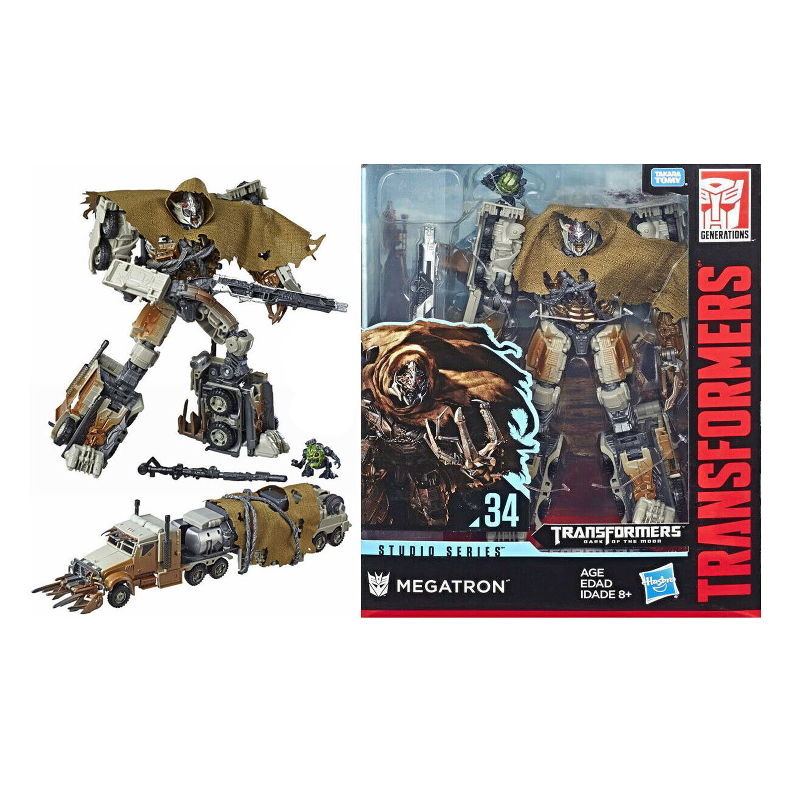 Transformers SS34 Leader DOTM MEGATRON Studio Series Christmas Birthday Gift Toy