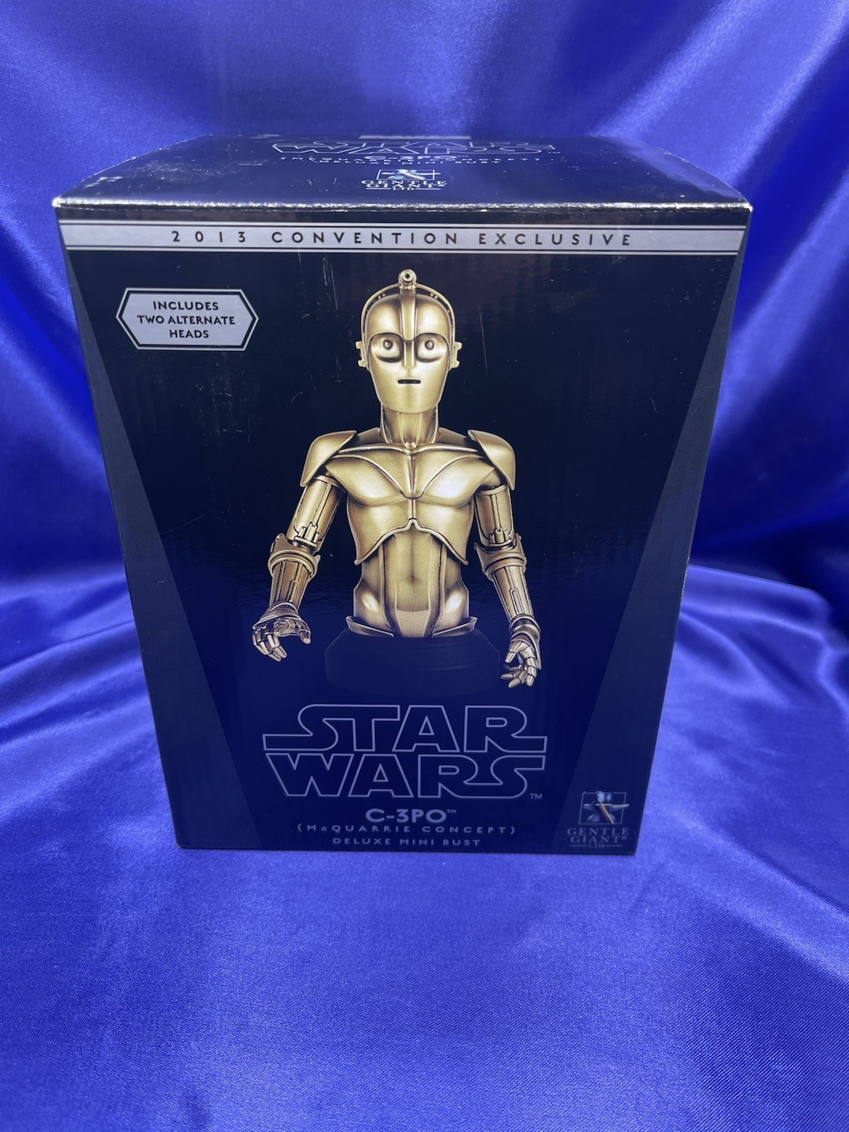 GENTLE GIANT STAR WARS McQUARRIE CONCEPT C-3PO 1/6 SCALE BUST 2013 SDCC 568/1000