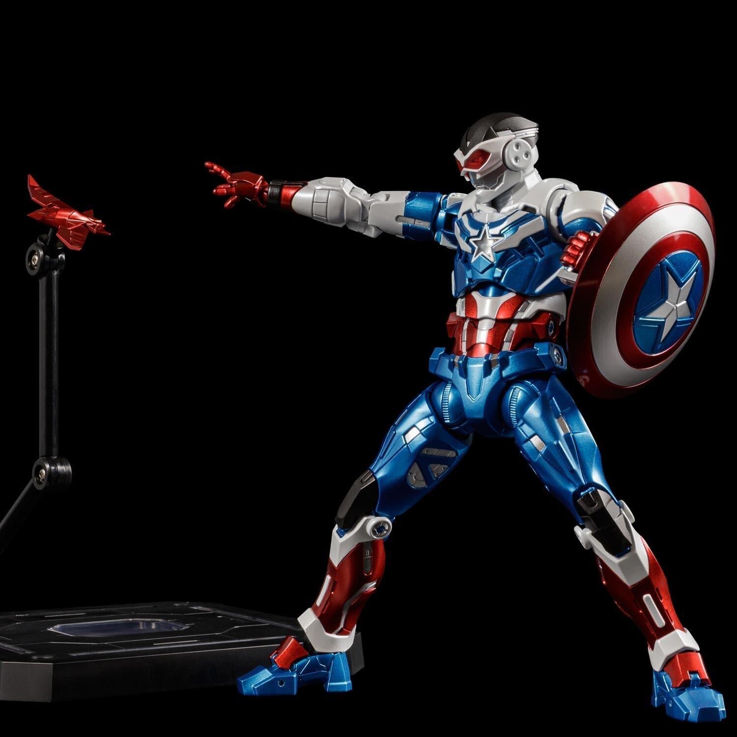 Sentinel Fighting Armor Captain America (Sam Wilson ver.) 165mm Action Figure
