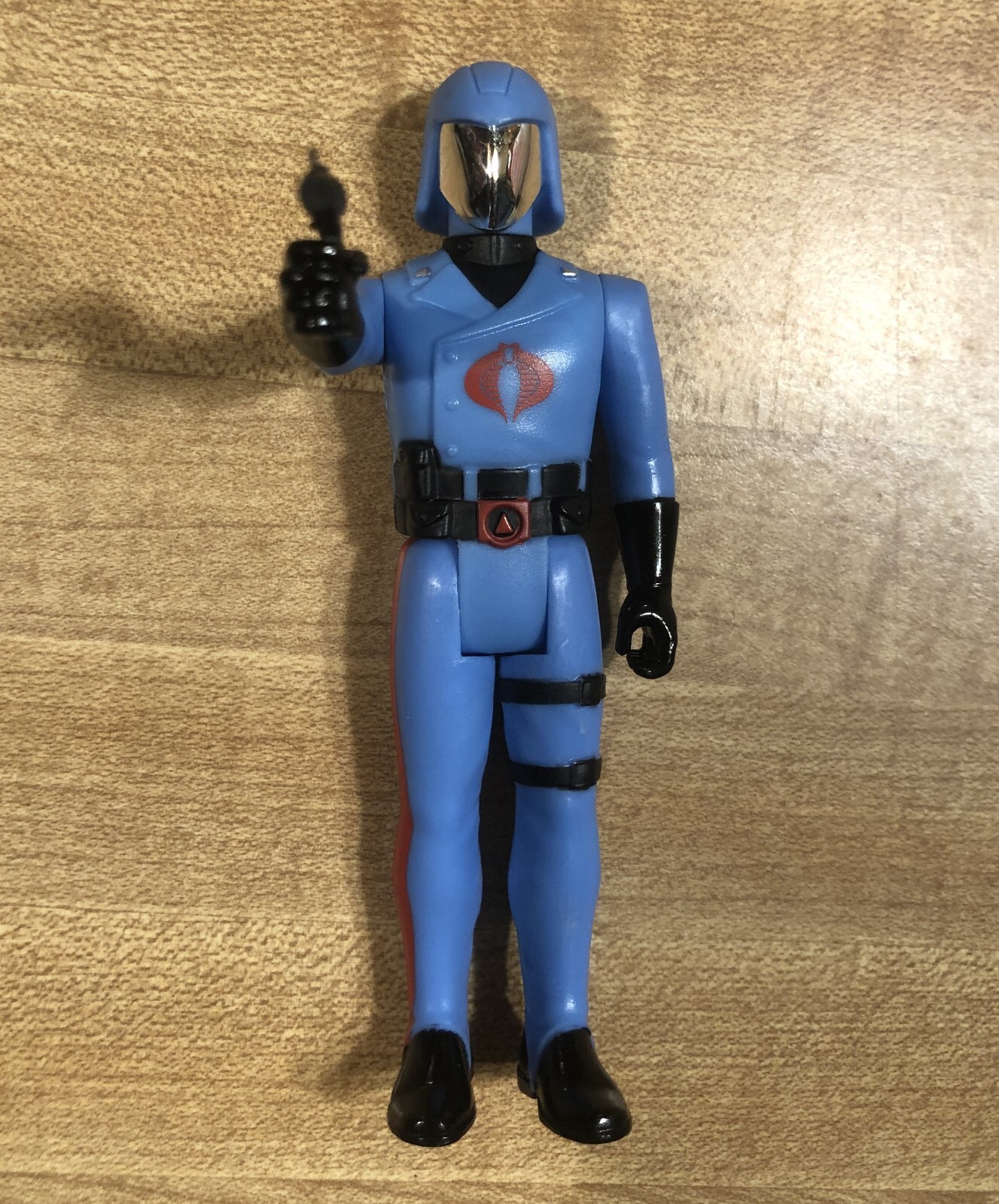 G.I. JOE Cobra Commander Enemy Leader 3.75&Prime; ReAction Figure Vac Metal Variant