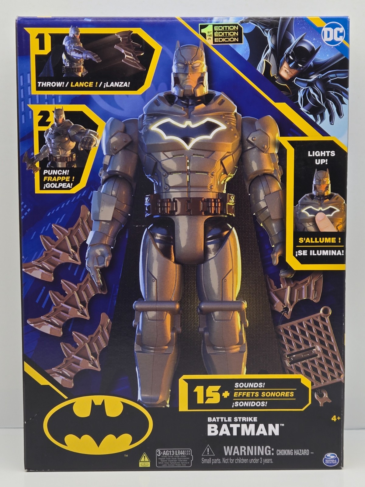 Spin Master Battle Strike Batman Figure DC NIB