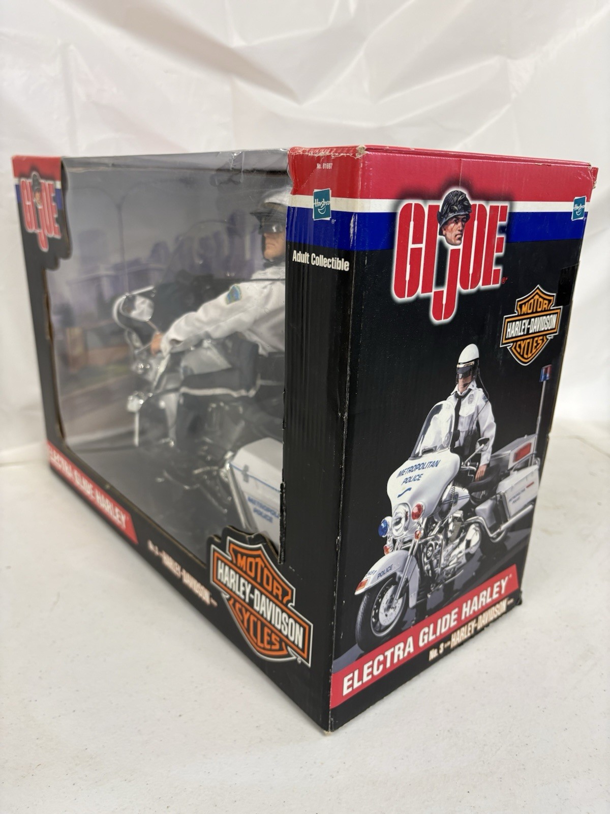 2001 HASBRO 12&Prime; GI JOE ELECTRA GLIDE #3 IN THE HARLEY-DAVIDSON SERIES NEW IN BOX