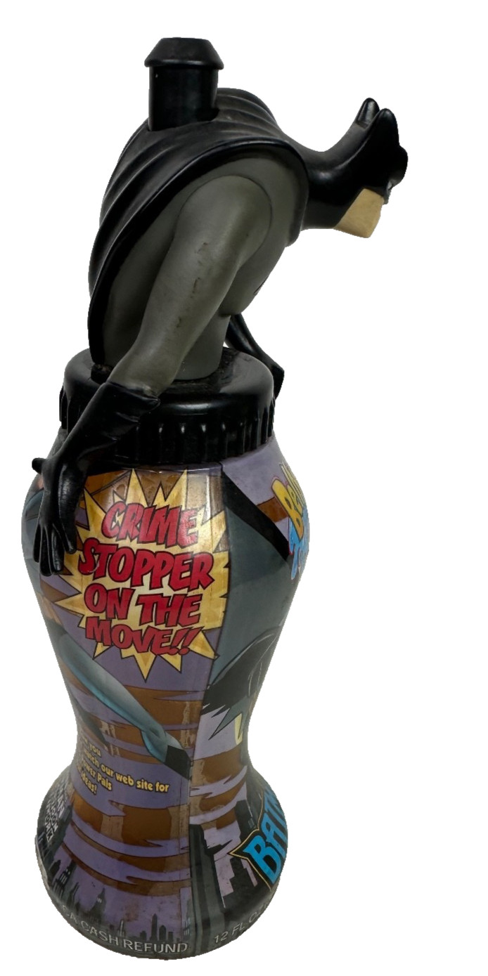 Belly Washers 2001 DC Comics Batman Action Figure ~ Reusable Water Drink Bottle