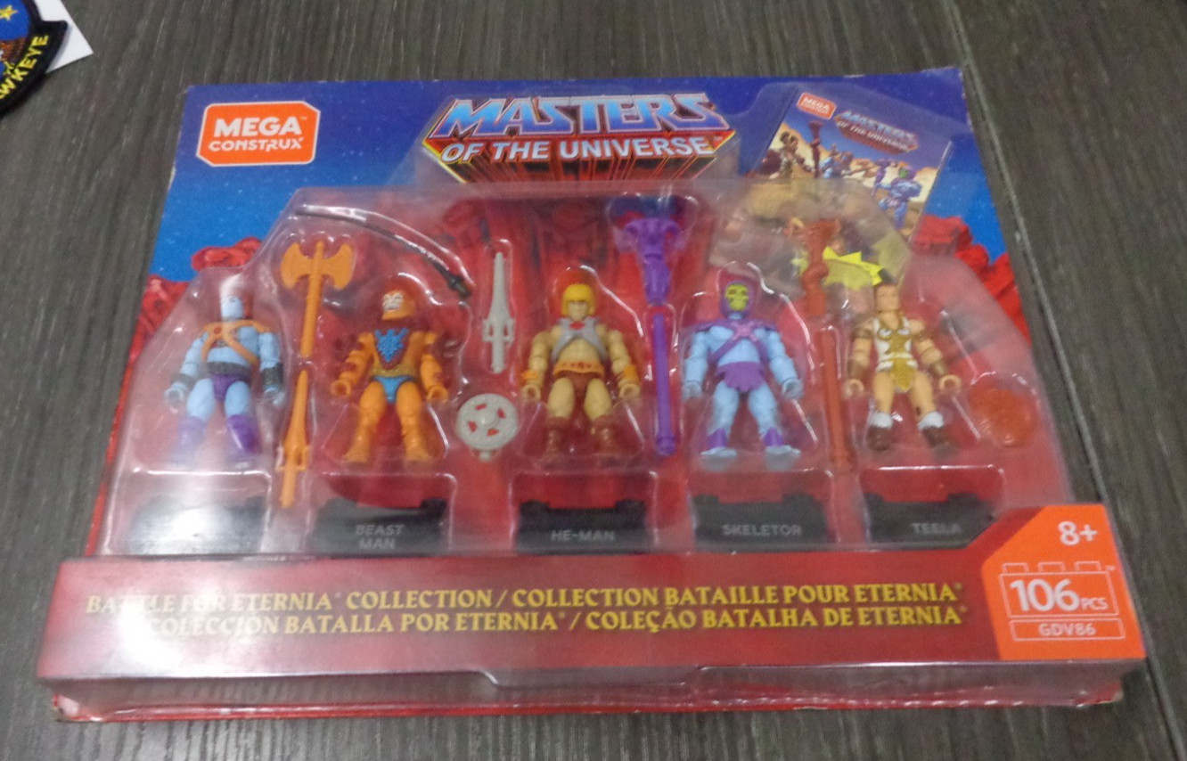 MEGA CONSTRUX Masters of the Universe Battle for Eternia Collection, NEW!