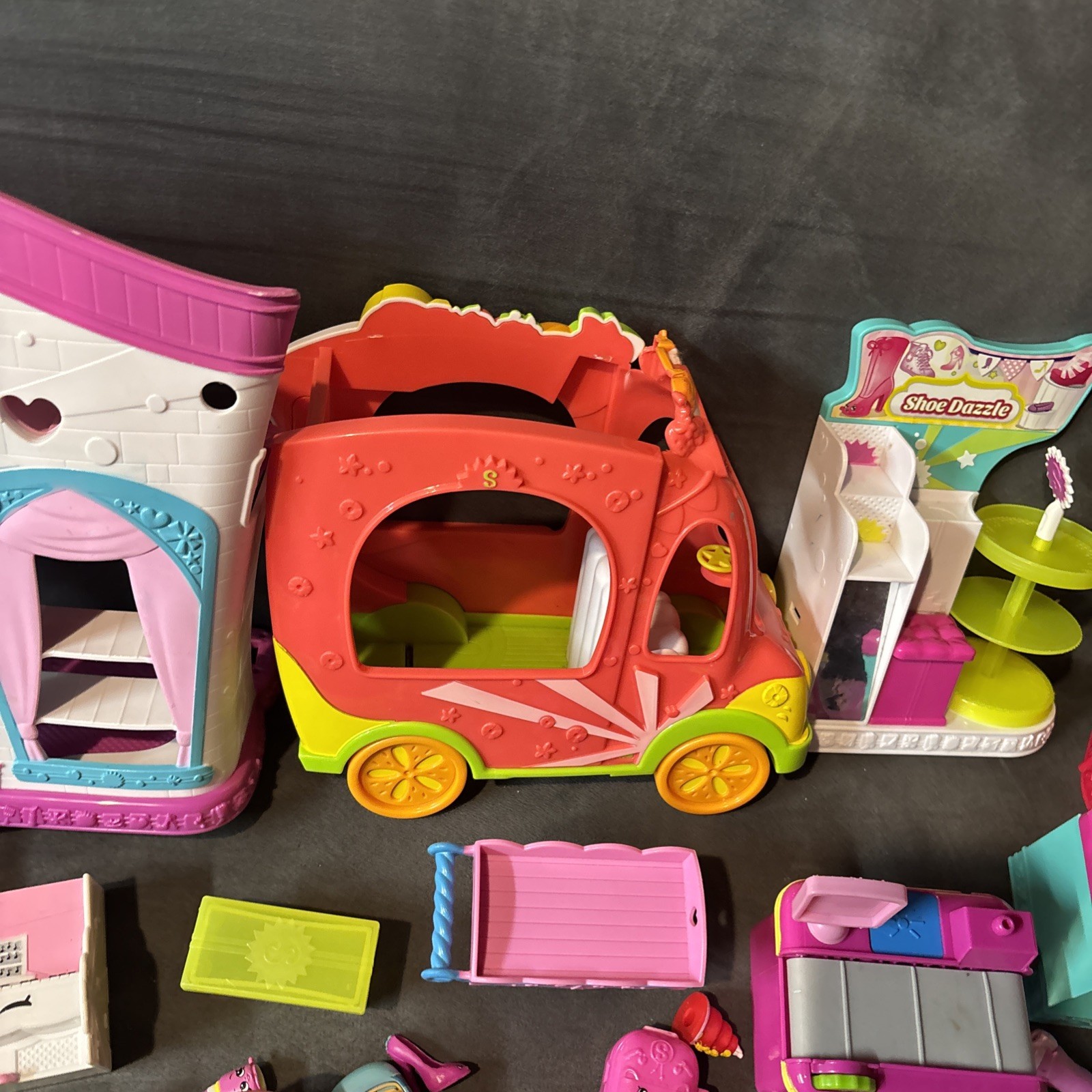 Huge Shopkins Lot Pieces Bags Baskets Dolls Some Rare Shopkins
