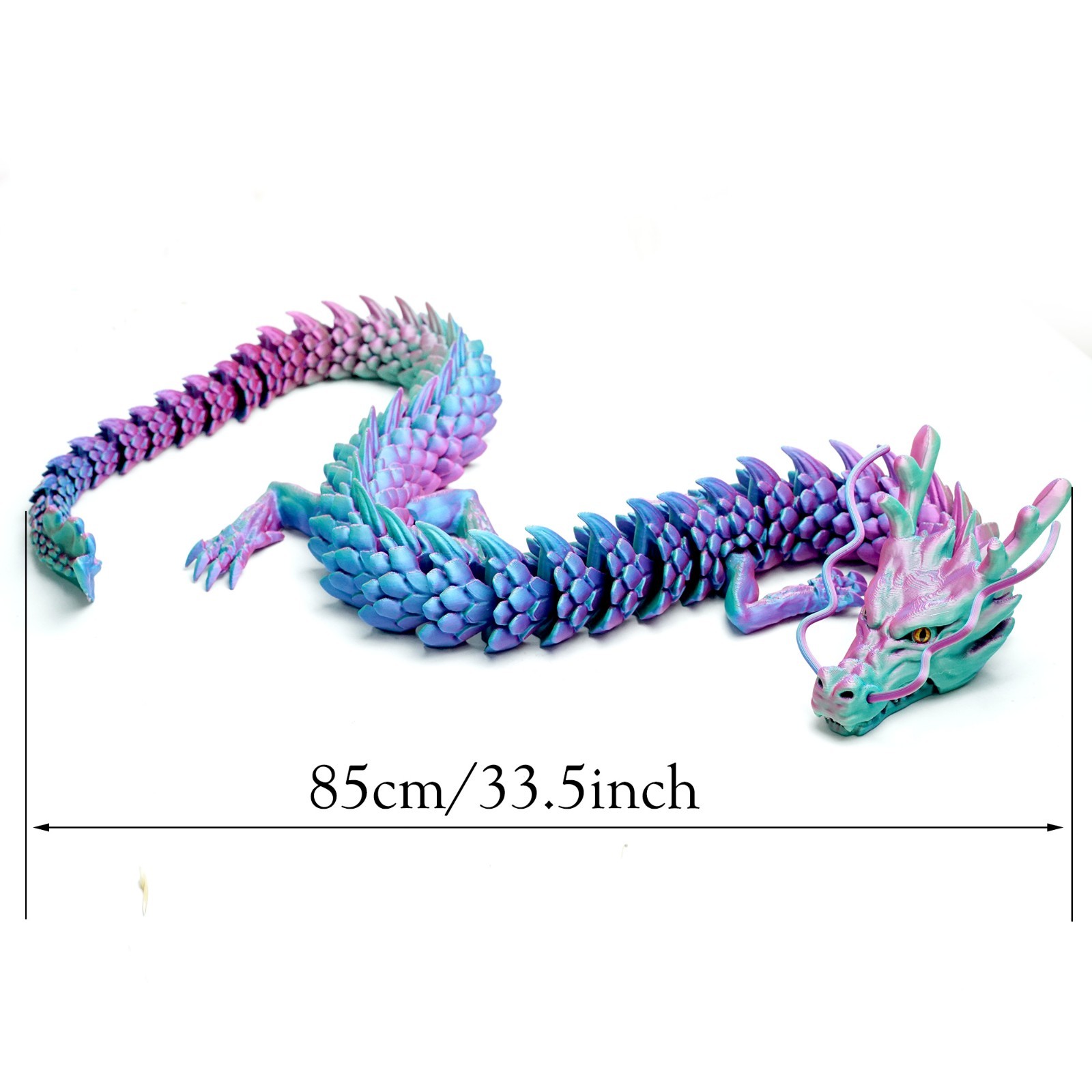 33.5inch 3D Printed dragon Model,Articulated Animals figure,Toys Home Decor