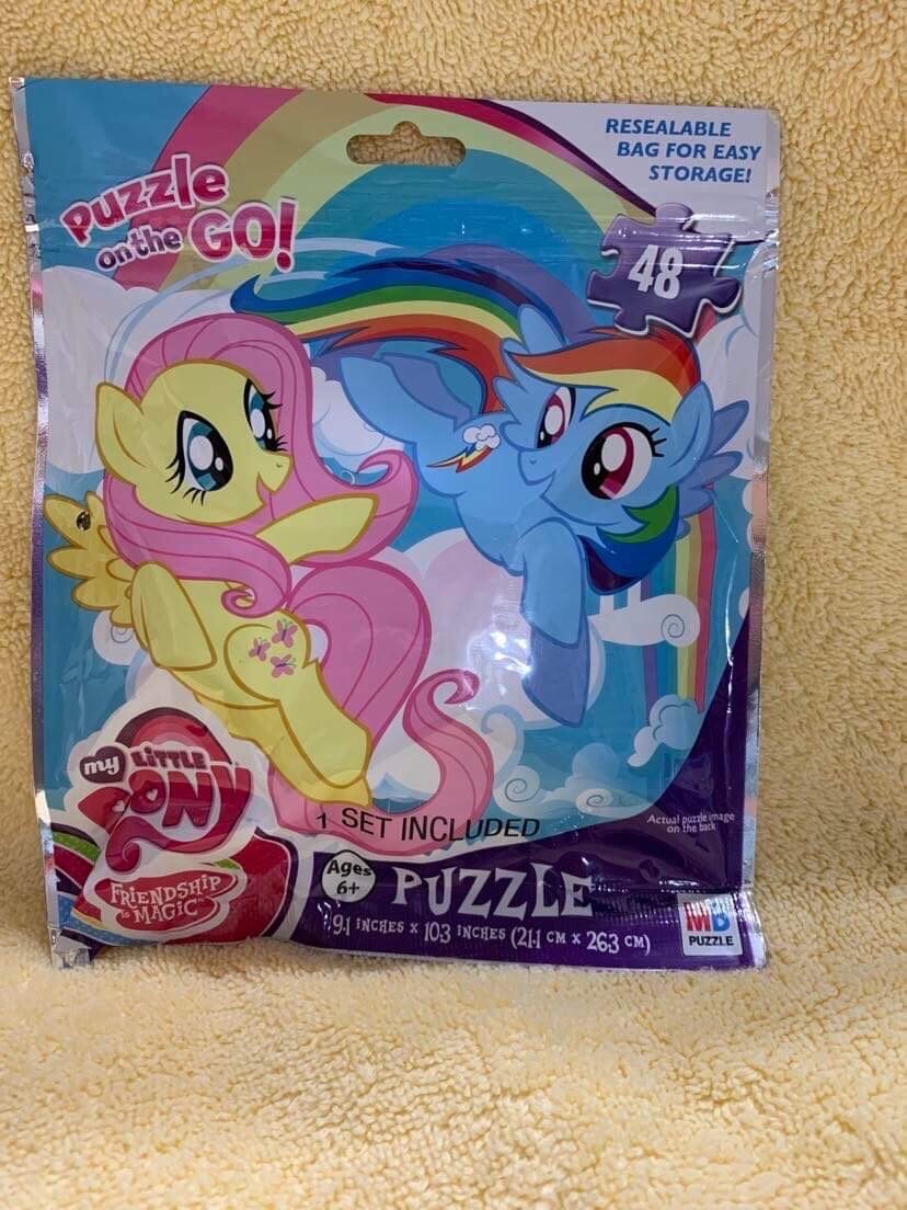 My Little Pony Friendship Magic On The Go Puzzle MB 48pcs Age 6+ Resealable Bag