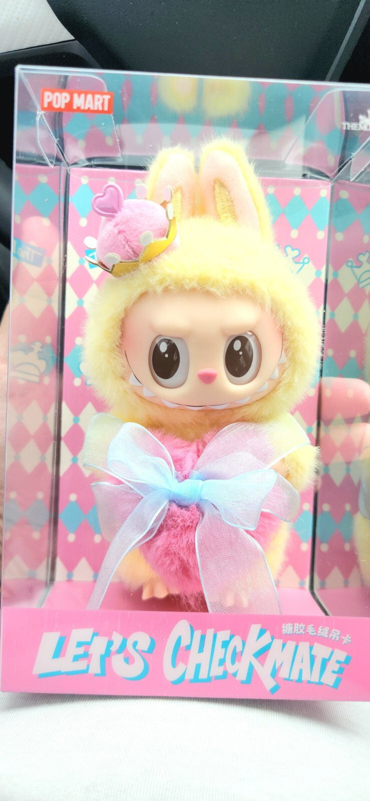 OFFICIAL AUTHENTIC POPMART LABUBU THE MONSTERS Let&rsquo;s Checkmate Vinyl Plush