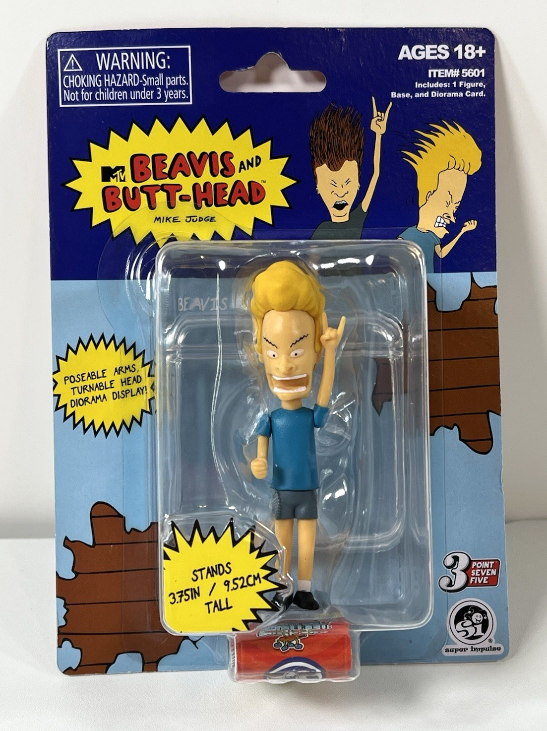 Beavis and Butt-Head Poseable Figure Set 3.75” Super Impulse 2023 MTV Mike Judge