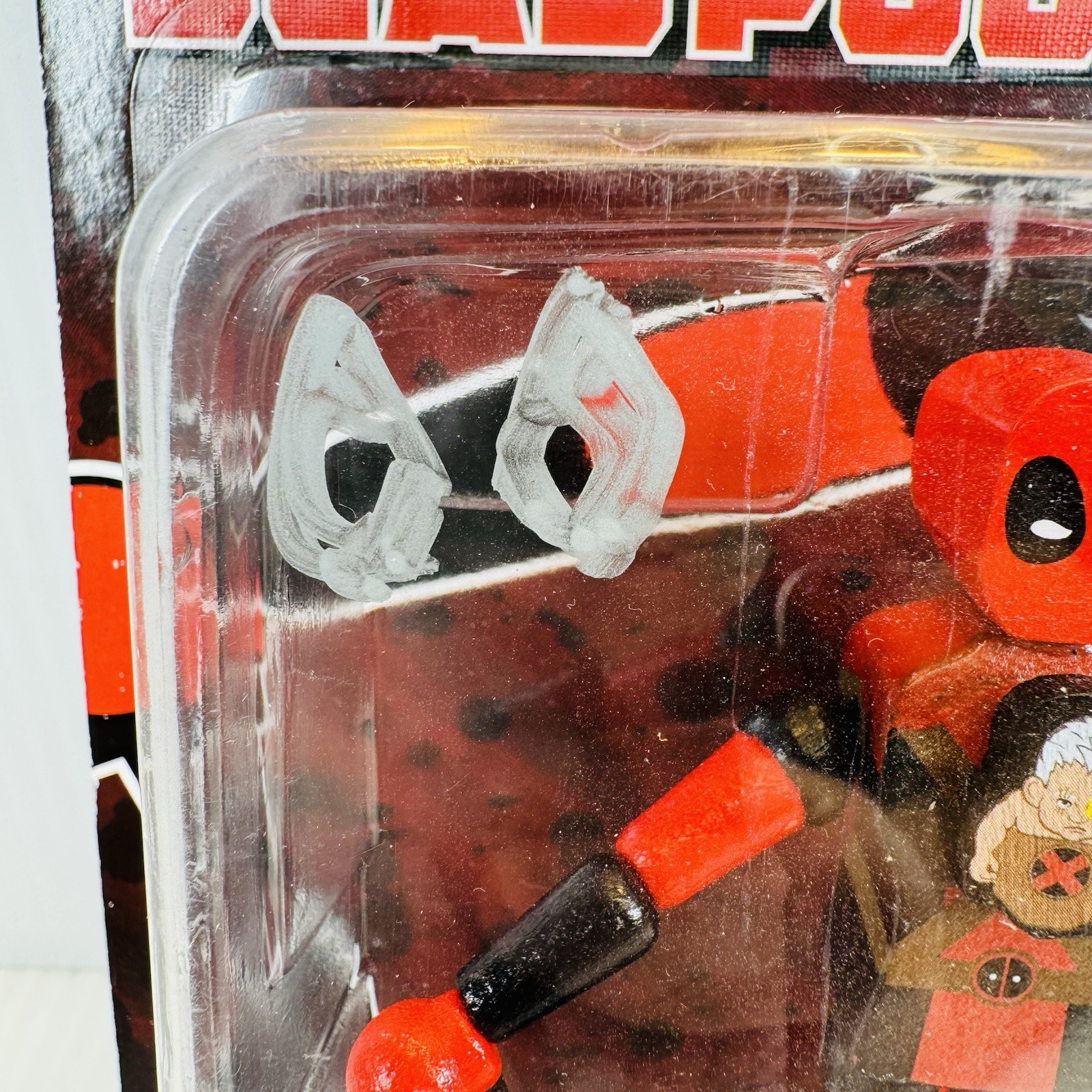 ROB LIEFELD Signed Deadpool & Cable Wooden Push Puppet 2018 SDCC Debut