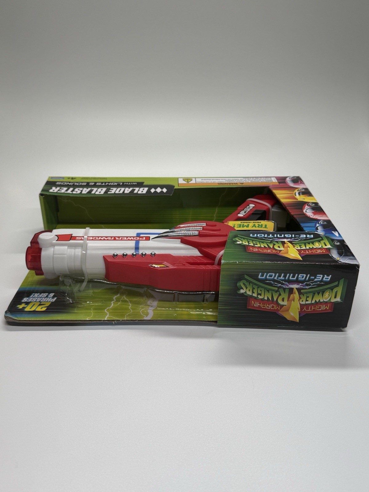Power Rangers Mighty Morphin Re-Ignition Blade Blaster [Lights & Sounds] New