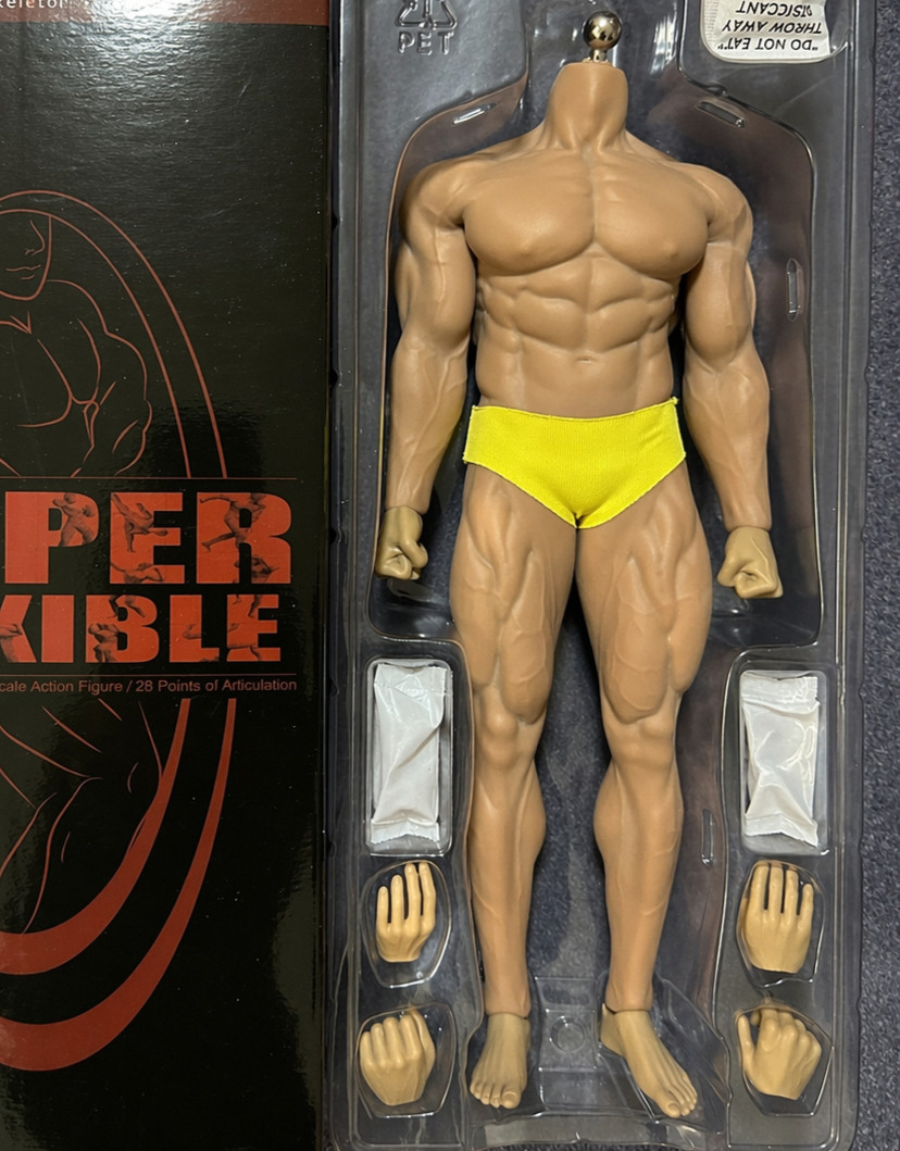 Uncensored PHICEN M35 1/6 Steel Skeleton Male Seamless SUPER Muscular Figure USA
