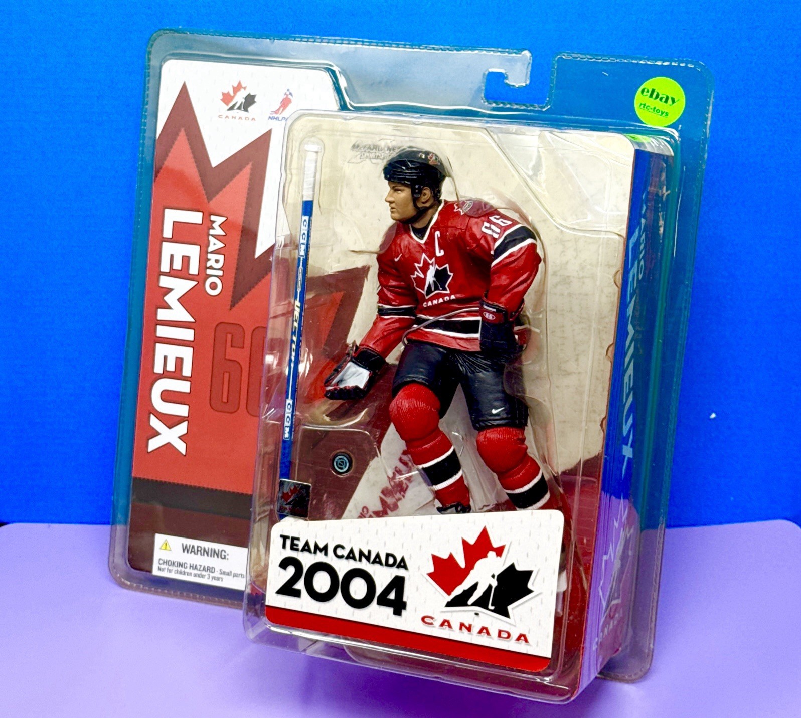 McFarlane NHL Team Canada 2004 Mario Lemieux Red Jersey Exclusive Figurine New