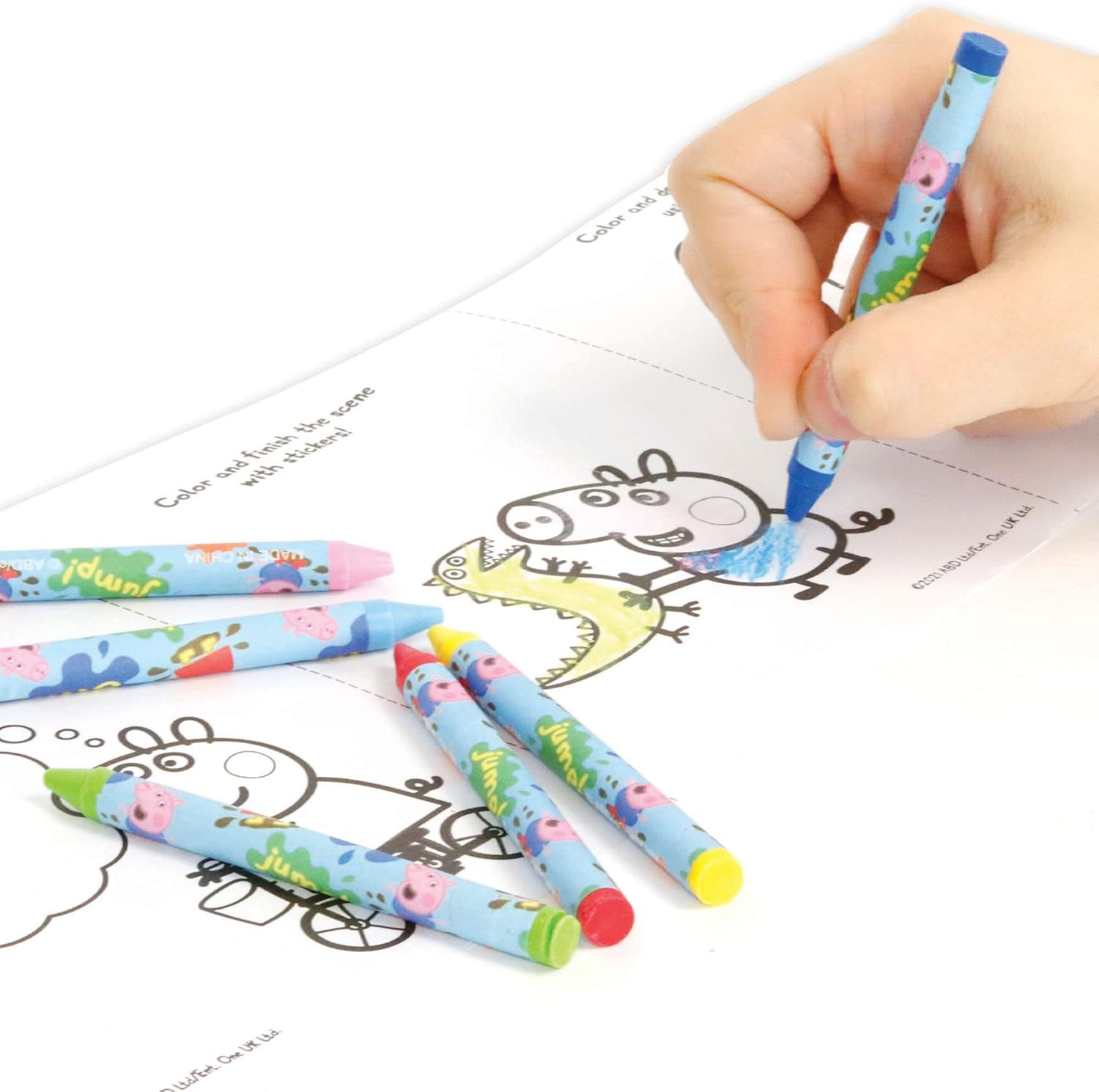 : Color & Sticker Activity – Zipper Case Holds 10&prime; Coloring Paper, 2 Sticker She