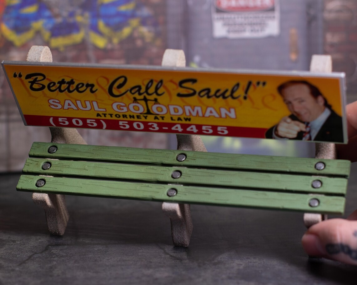 Miniature Better Call Saul Bench Action Figure Dollhouse Scale Gift Breaking Bad