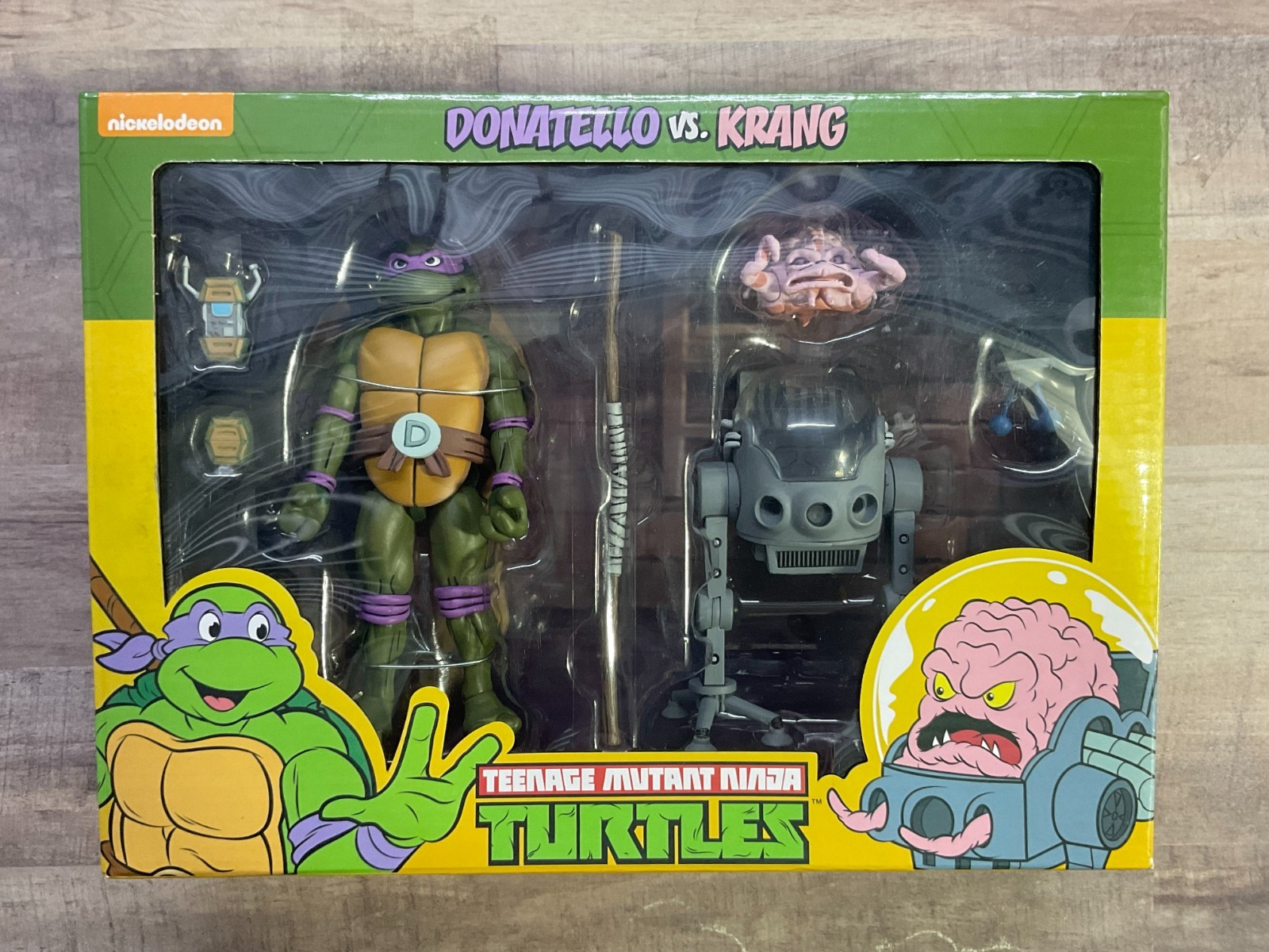 NECA Teenage Mutant Ninja Turtles TMNT DONATELLO VS KRANG 2 Pack Figures G1
