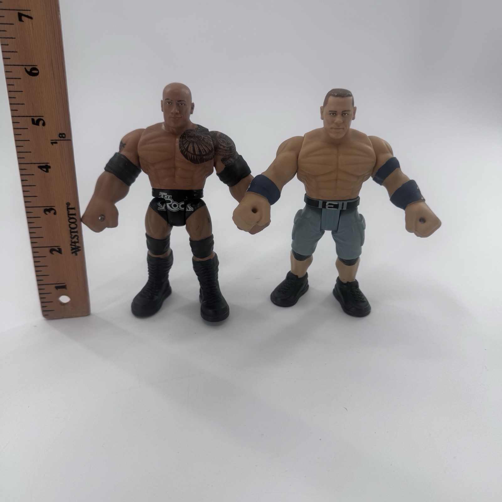 WWE John Cena & The Rock Bend ‘N Bash Action Figure Mattel 2021 Fast Shipping