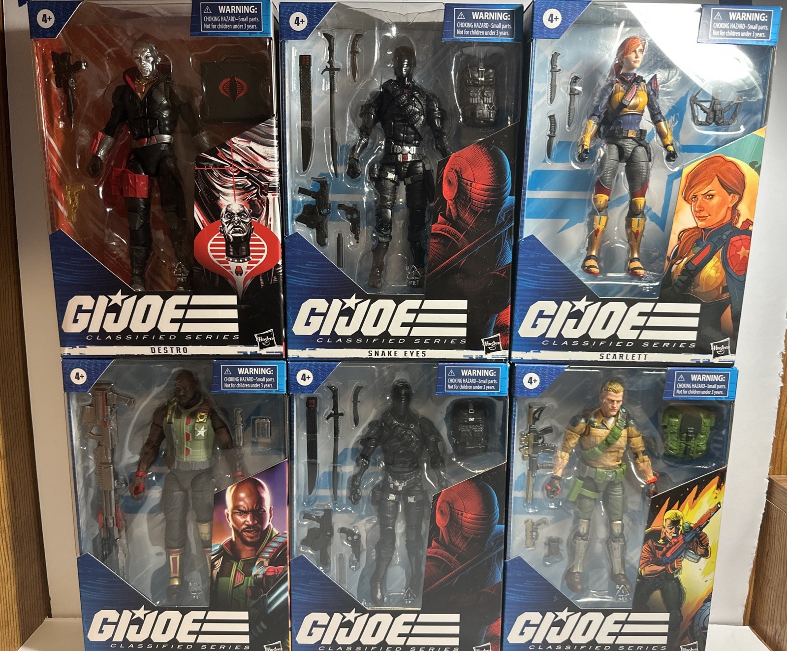 GI Joe Classified Series Wave 1 Complete Set With Shipping Box