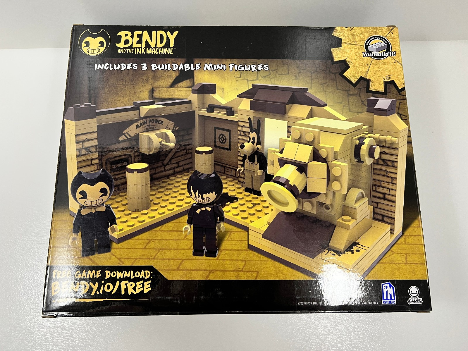 Bendy and the Ink Machine Construction Ink Machine Room Buildable Scene Set