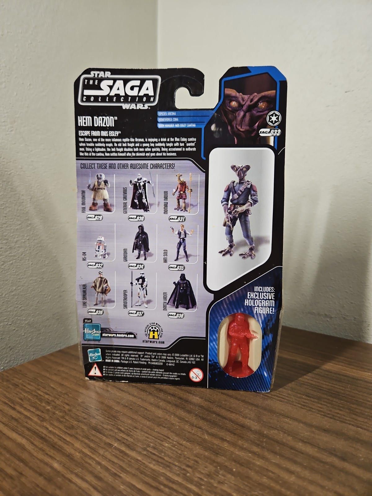 Star Wars Saga Collection #33 Hem Dazon 3.75&Prime; Figure Hasbro 2006 MOC