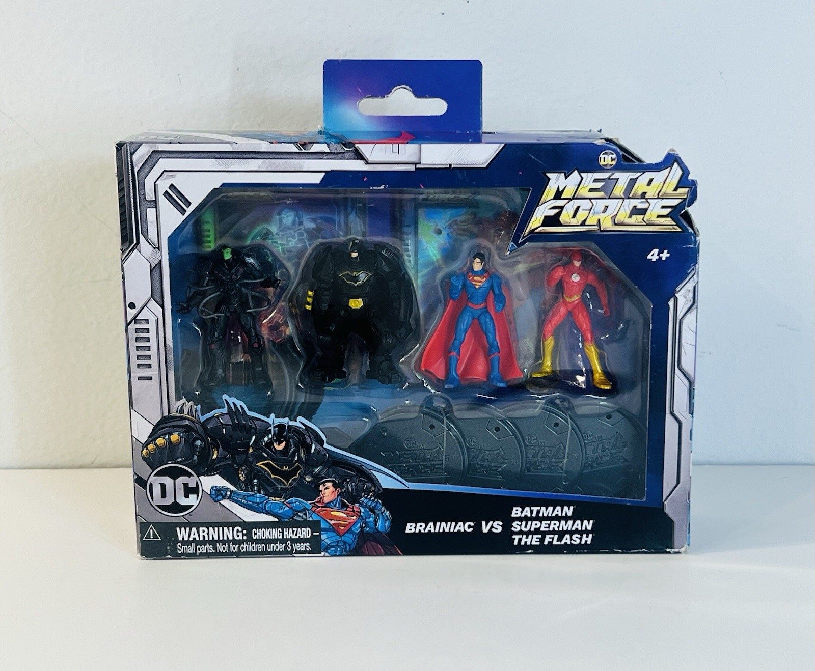 New DC Comics Metal Force Team up Brainiac Vs Batman Superman The Flash Set of 4