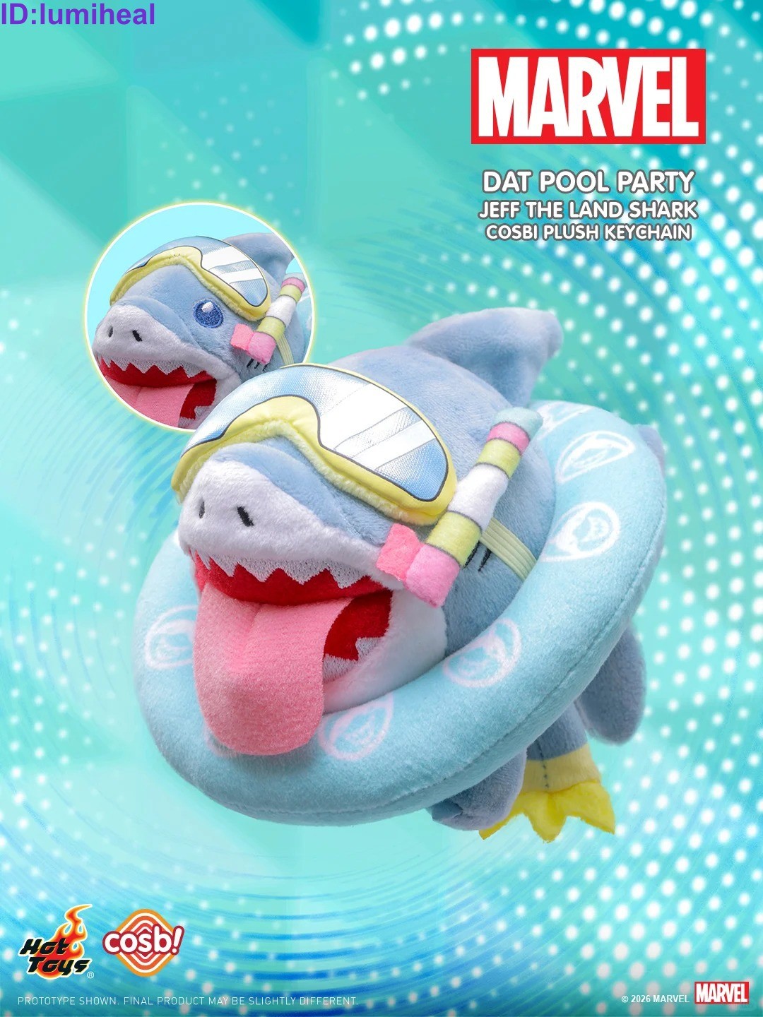Marvel Jeff The Land Shark COSBI Plush Keychain Collection Figure Toy Gift New