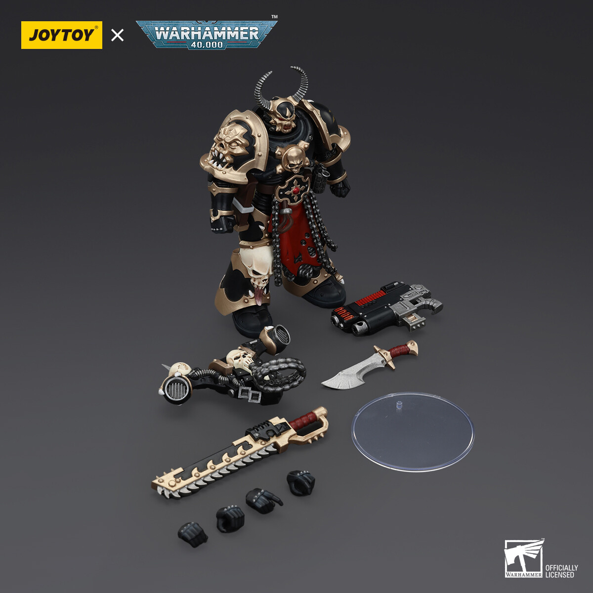 HiPlay JOYTOY Warhammer 1/18 Black Legion Chosen Action Figure JT00980