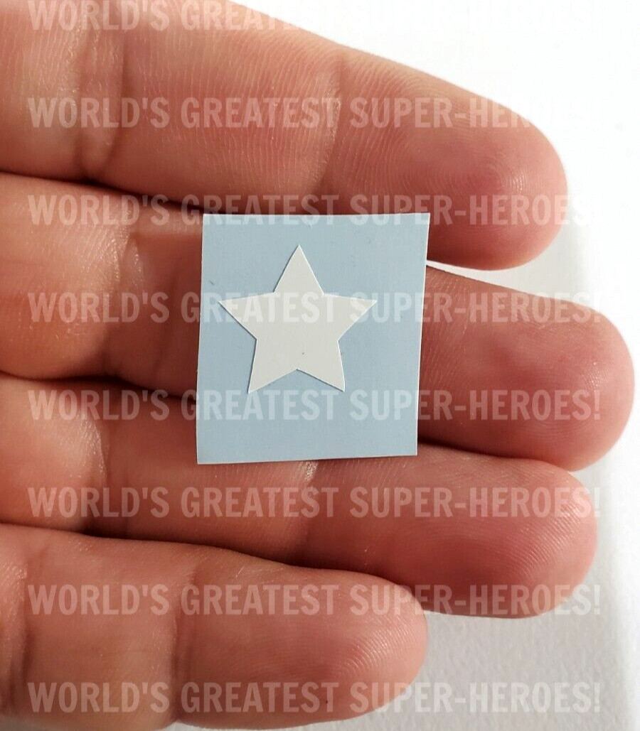 Mego Captain America Star Emblem Reproduction Pre-Cut Vinyl For WGSH 8&Prime; Figure
