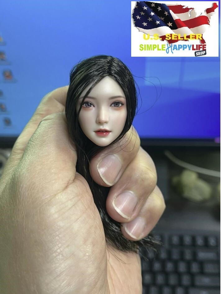 Z6TOYS 1/6 Female Head Sculpt BROWN Movable Eyes For 12&Prime; Figure ZC016 D ❶USA❶