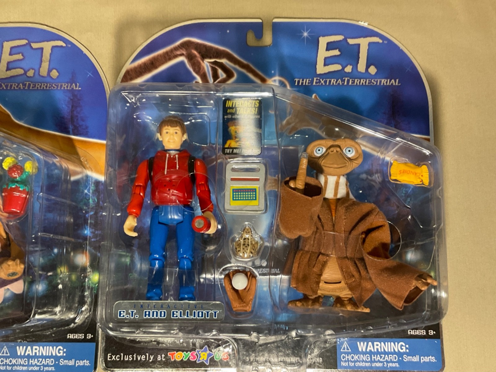 E.T. & Gertie and E.T. & Elliott Interactive Sets 2001 Toy R Us Sealed /New
