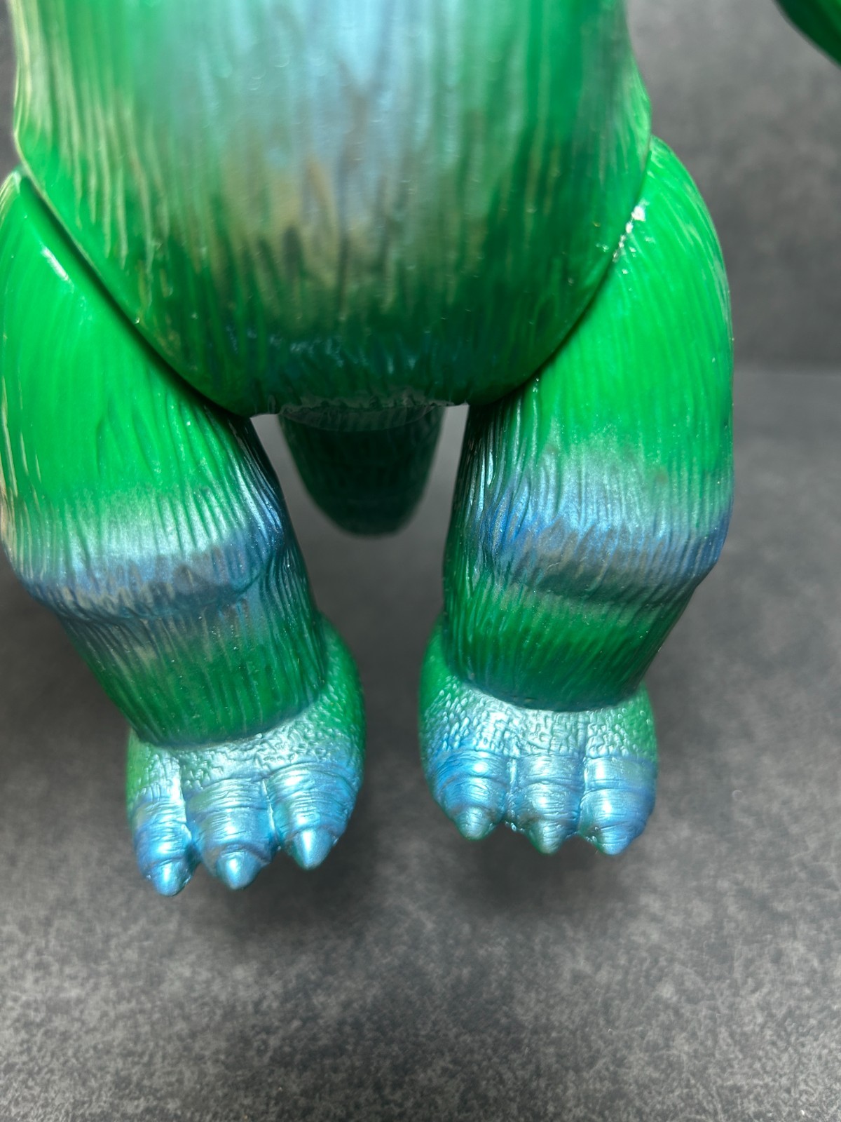 MARUSAN Godzilla J-Tail Green Sofubi 8.8&Prime; Soft Vinyl Figure 1999 w/ Header & Bag