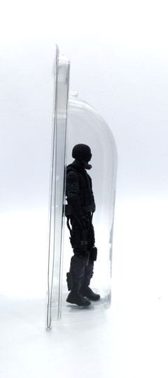 Small Medium Large curved clamshell action figure display cases GI Joe Star Wars