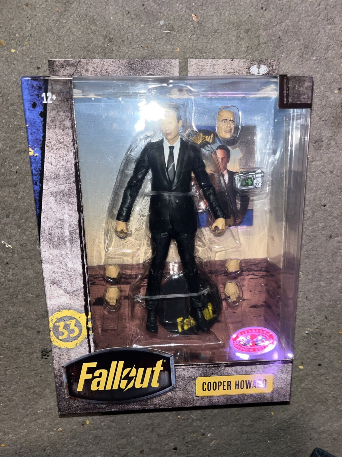 McFarlane Fallout Series Cooper Howard Action Figure Platinum Red Chase Edition