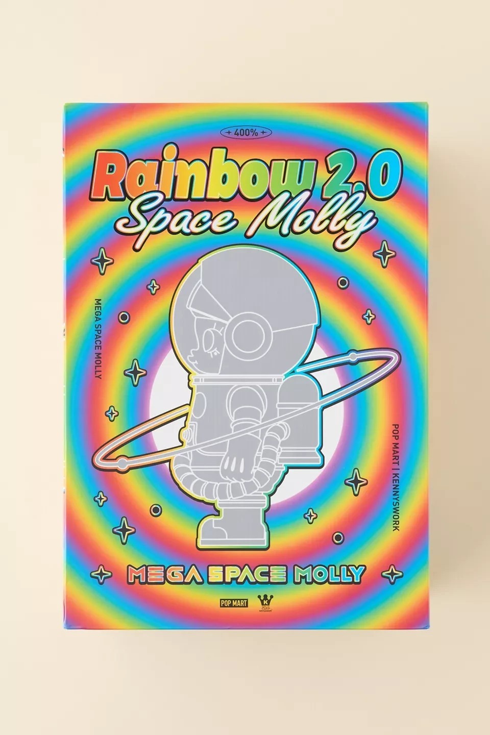 Mega Space Molly 400% Rainbow 2.0 Figure Color Assorted Blind Box
