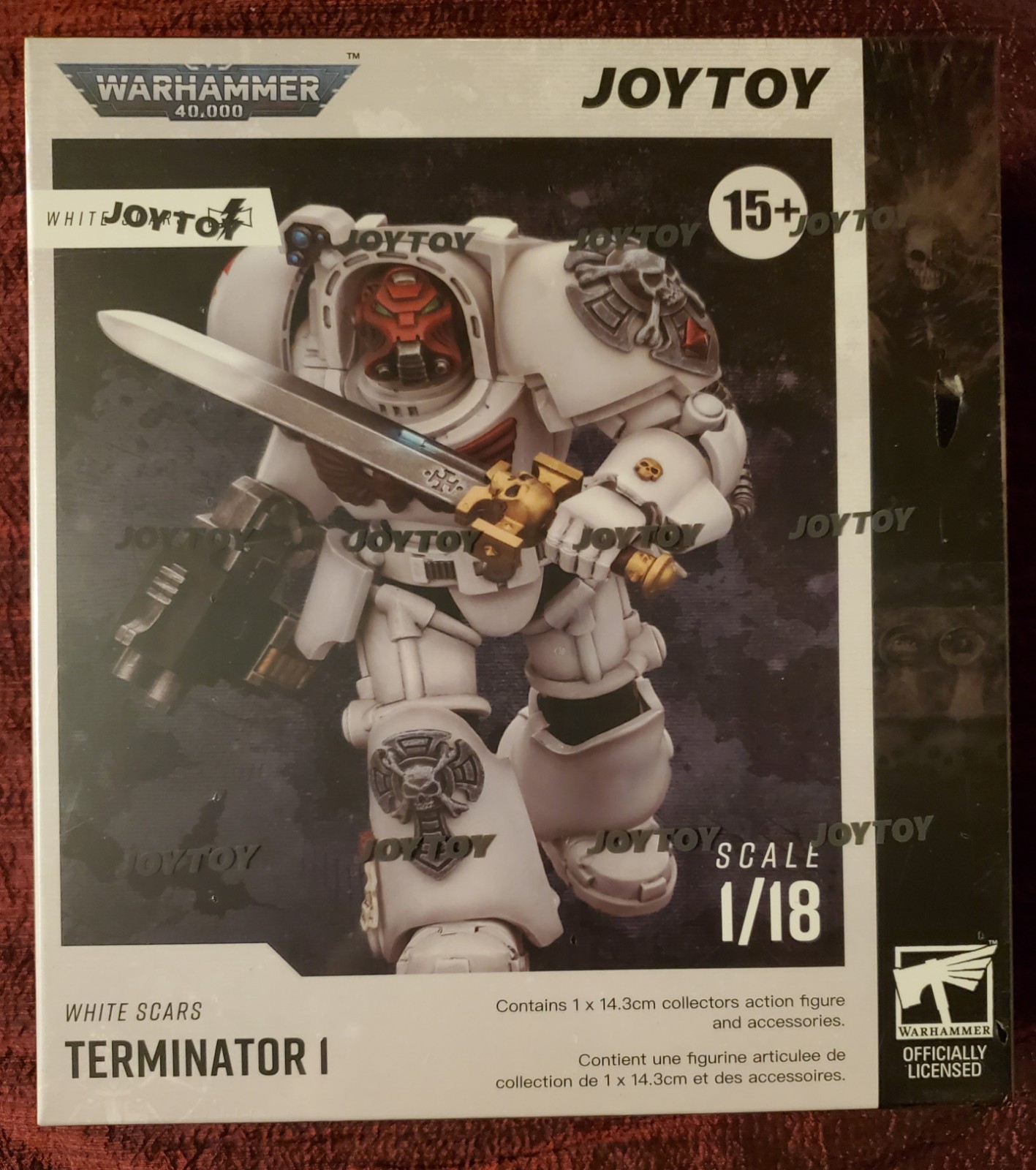 JoyToy Warhammer 40,000 40K White Scars Terminator #1 with Power Sword & Bolter