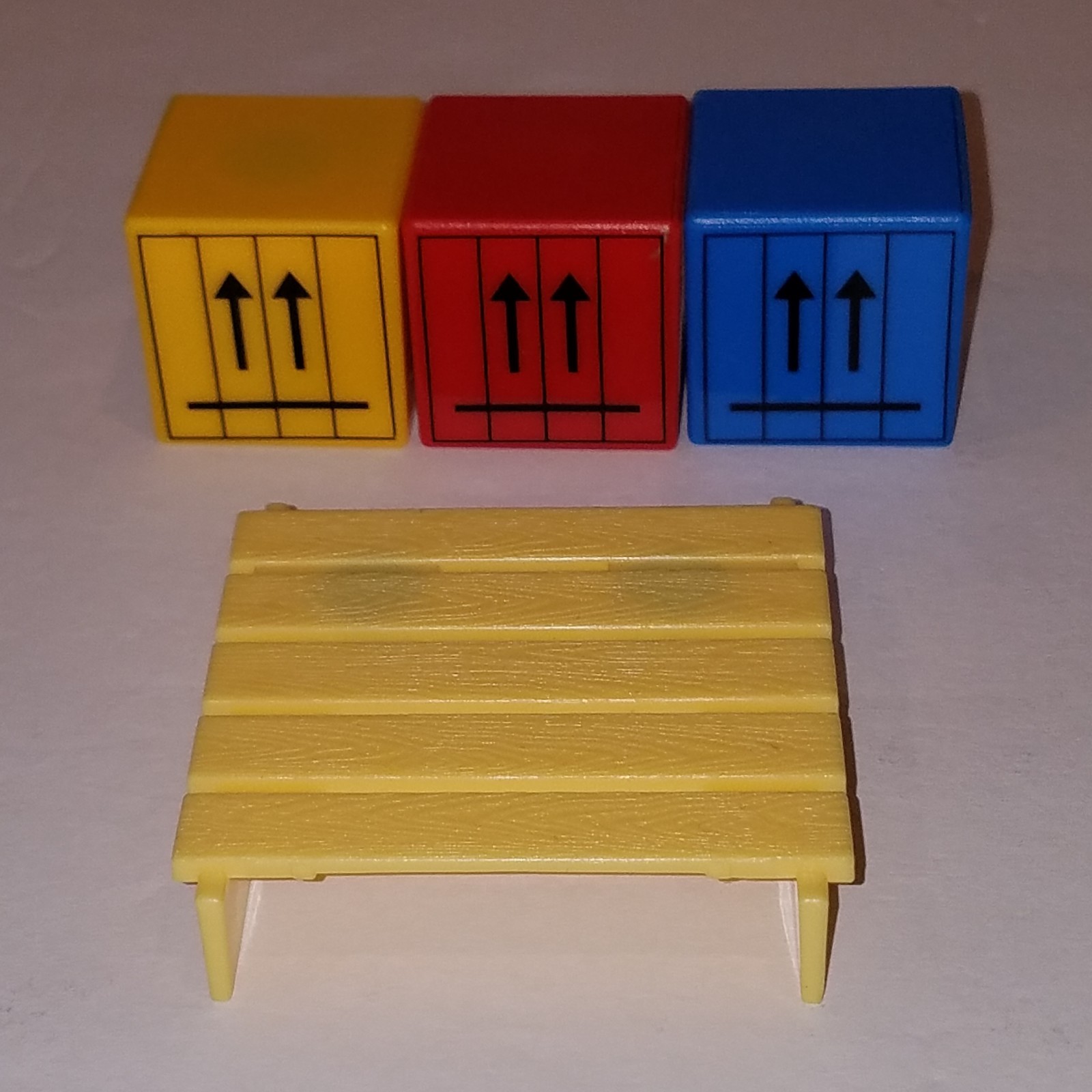 Bob The Builder 2006 Talking Sumsy Forklift COMPLETE Pallet Cargo Crates Vintage