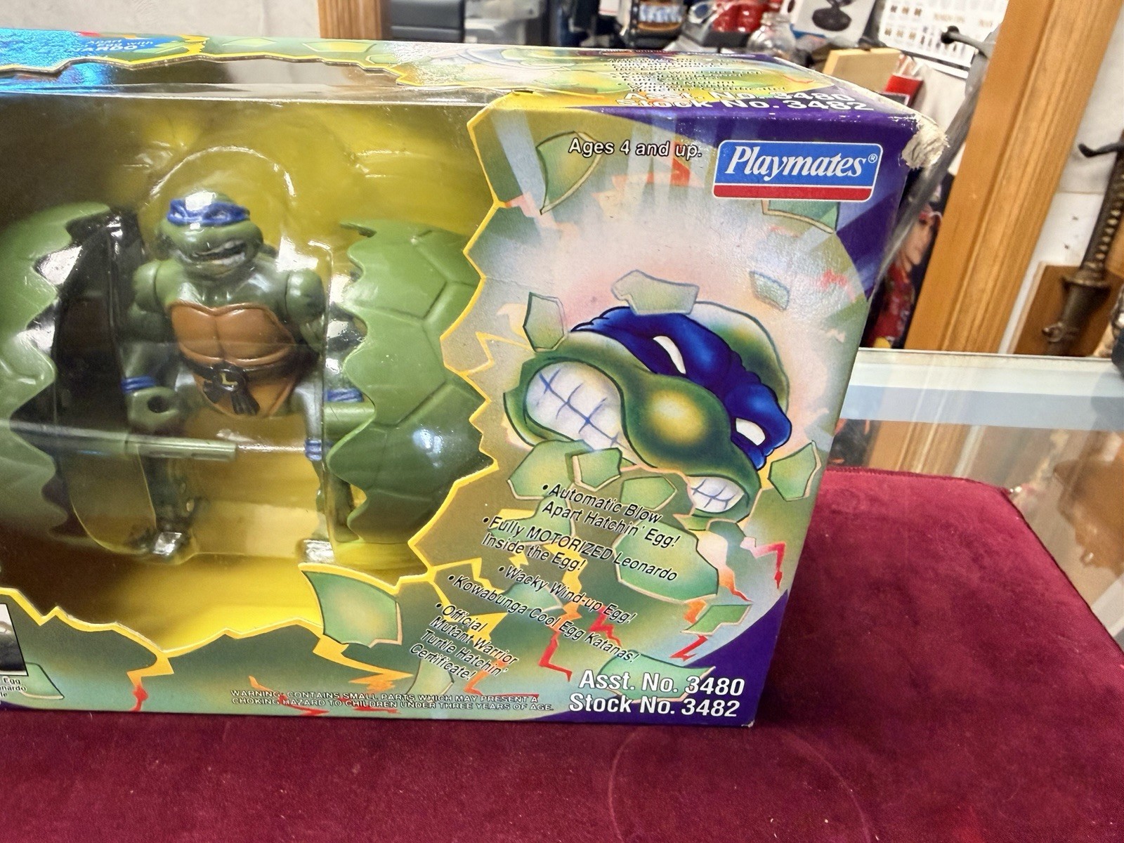 Ninja Turtles KOWABUNGA CRACKIN&rsquo; EGG – Leonardo – 1994 TMNT New / Sealed